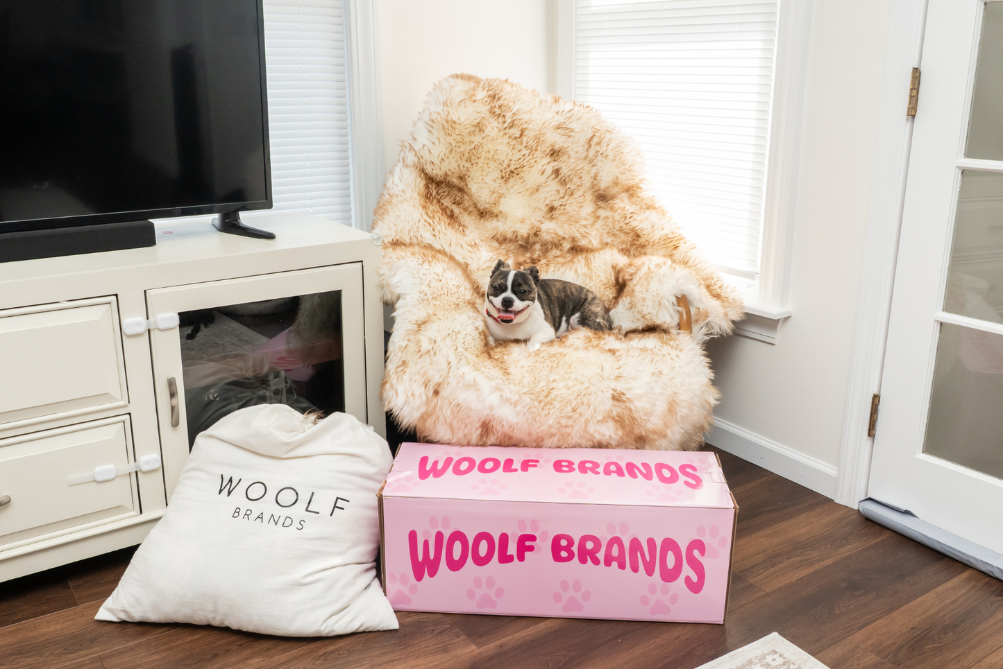 Ecolux Sheepskin Pet Blanket – Premium Real Wool Comfort Woolf Brands